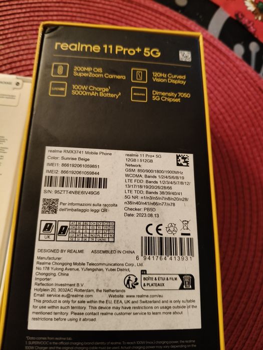 Realme 11 pro +5g (12gb/512gb)