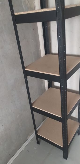 Стелаж меткас чорний квадратний 1800*40*40