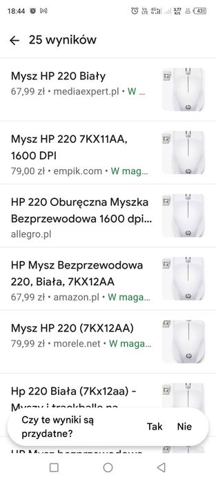 Mysz kompterowa bezprzewodowa