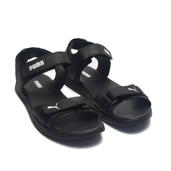 Чоловічі шкіряні босоніжки Puma Black