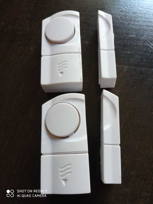Bezprzewodowy Czujnik Otwarcia Drzwi iOkien z Alarmem 2szt.,Baterie