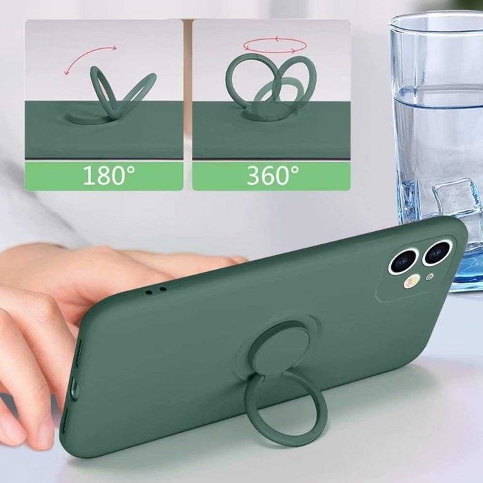 Etui Plecki ochronne z uchwytem do Smartfonu Apple iPhone 12 Pro zielone