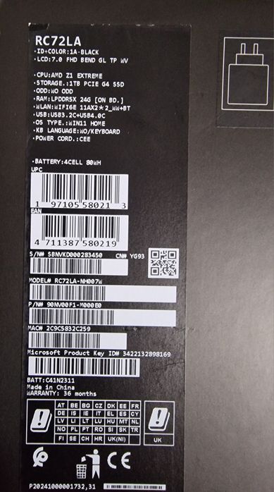 Vendo Asus Rog Ally X