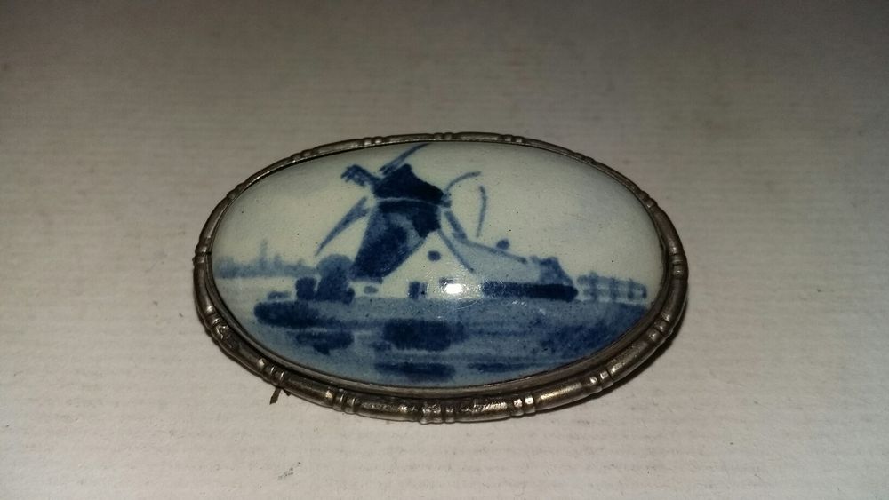 Srebrna broszka delfi orginal