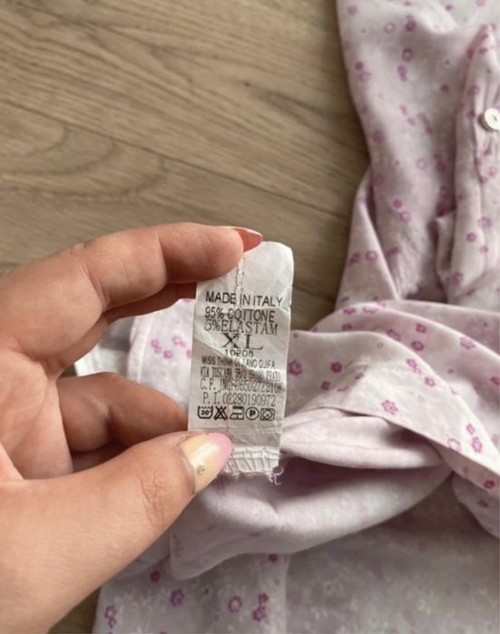 Różowa koszula z kwiatkami rozmiar XL New Collection