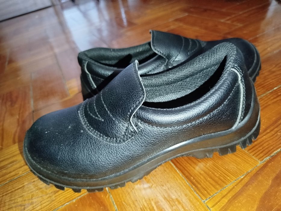 Sapatos cozinha antiderrapante e biqueira de aço