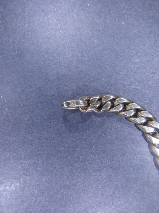 Branzoletka Meska Pancerka SREBRO 925