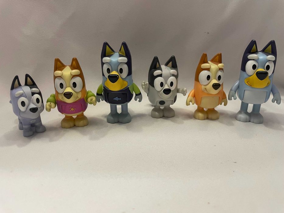 Figurki z bajki BLUEY 6 sztuk oryginalne
