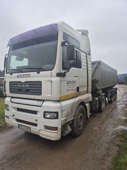 Man tga naczepa bodex zestaw wywrotka