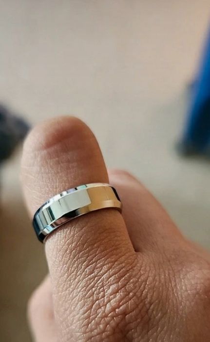 Anel Homem Aço Prateado