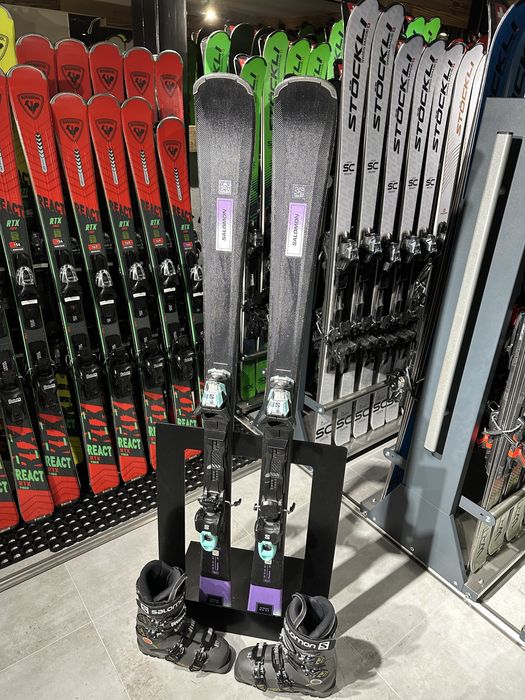 Damski komplet . Narty i buty narciarskie Salomon S-Max N°6 XT 150 cm