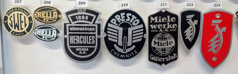 TABLICZKI do motocykli ZUNDAPP, MZ, HELLA, K750 i inne (wybór