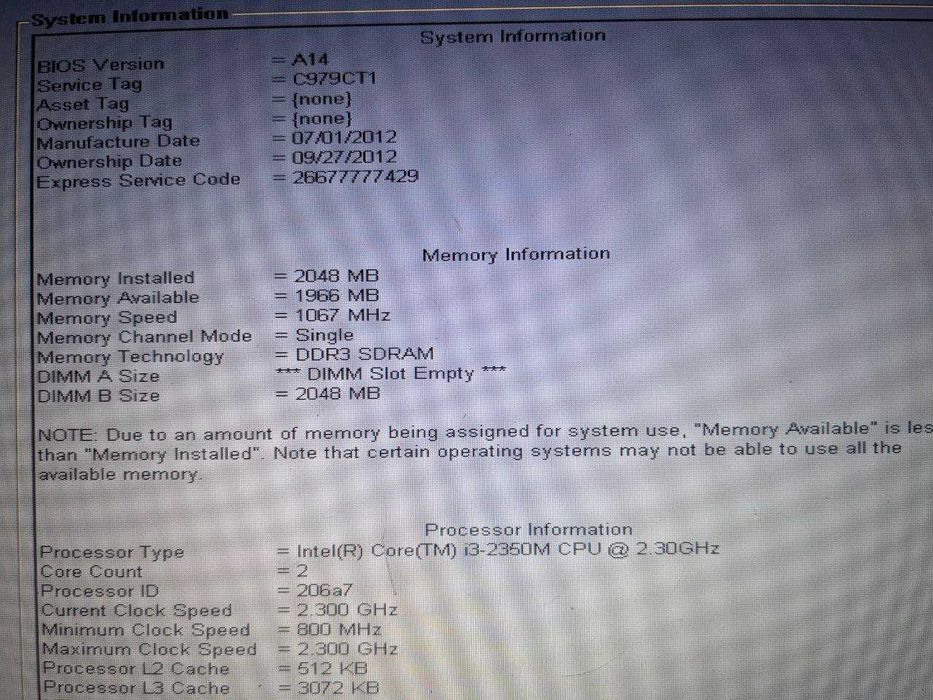 Ноутбук Dell Latitude E5520 на запчастини