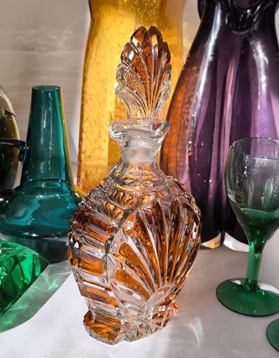 Karafka piękny stary kryształ