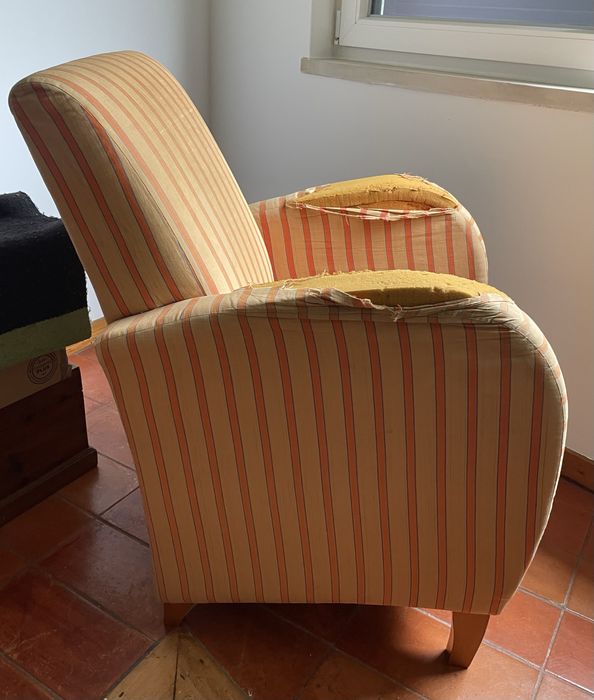 Cadeirão vintage (para estofar)