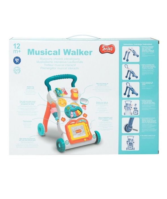 музичні ходунки, ходунки - штовхач, іграшка каталка