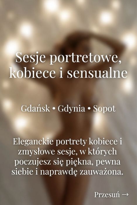 Sesje portretowe, kobiece, sensualne i boudoir – Trójmiasto plener/studio/apartament
