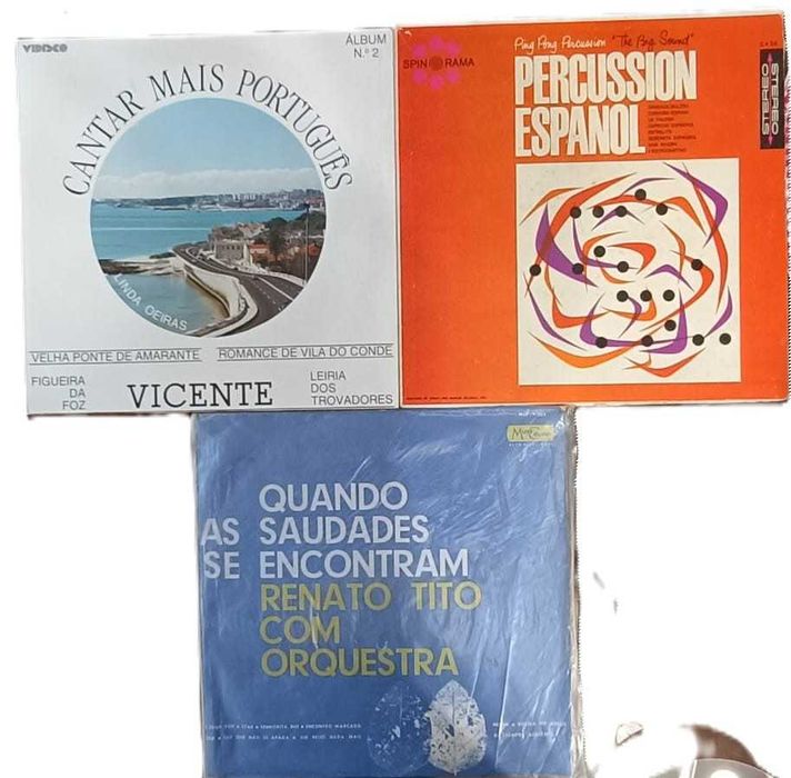 Discos de vinil antigos – Música popular portuguesa e estrangeira