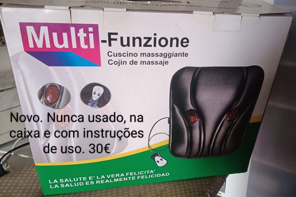 Almofada de massagem para as costas
