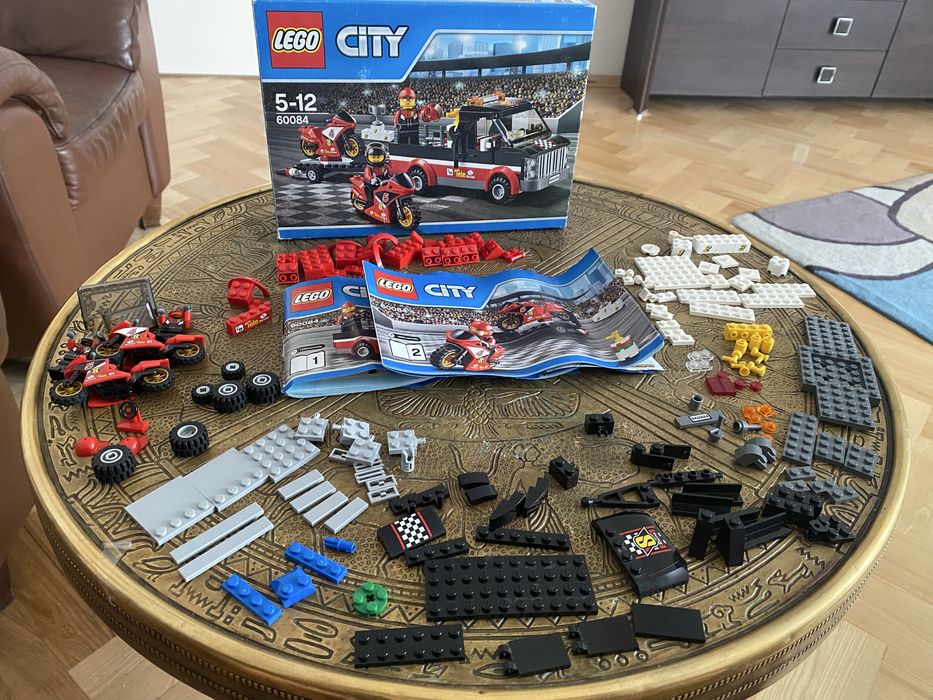 Lego 60084 Transporter motocykli kompletne pudełko instrukcja Wrocław