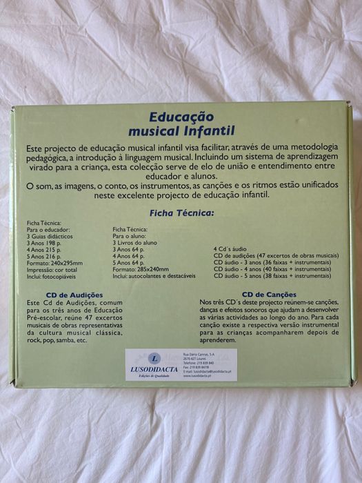 Livros e CD Educação musical infantil
