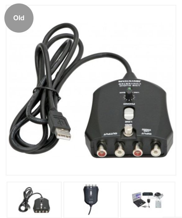 Conversor de audio USB novo