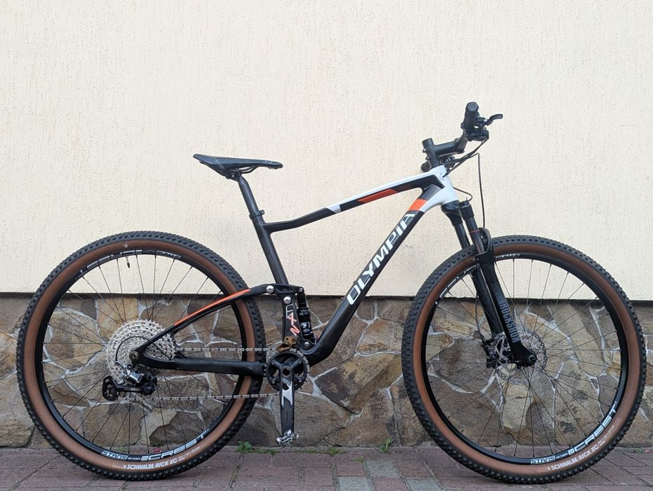 Карбоновий двопідвіс 29" Olympia F1-X / Shimano XTR / XT / Fox Elite / L
