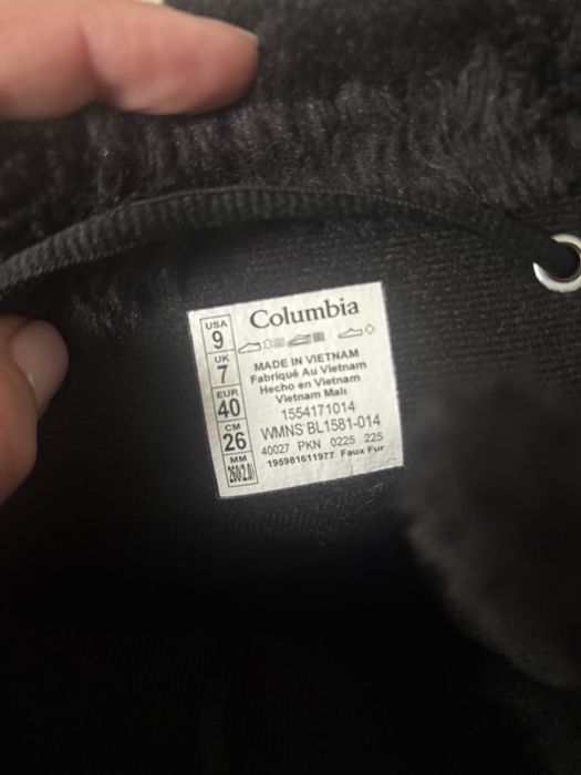 Botas pretas Columbia Ice Maiden II