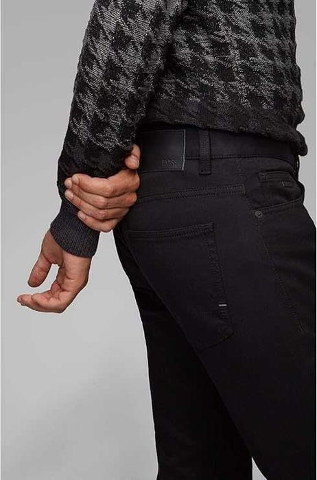 Męskie Jeansy BOSS Czarne Delaware BC-C 34W/32L