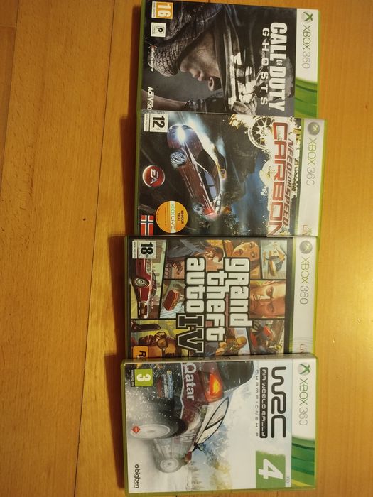 gry na xbox 360 gta 4 nfs carbon call of duty ghost wrc