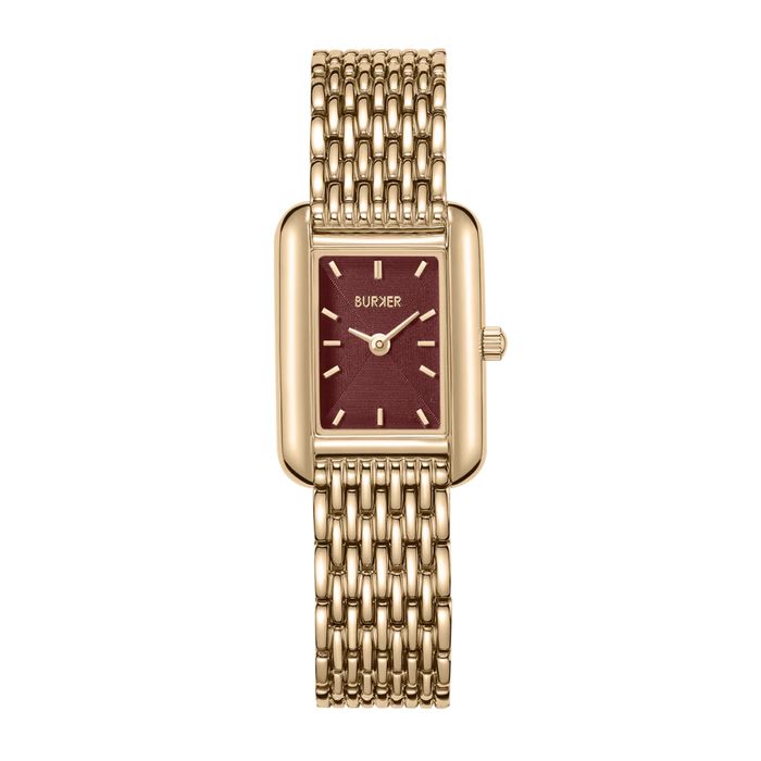 Годинник Burker Olivia Petite Gold Burgundy