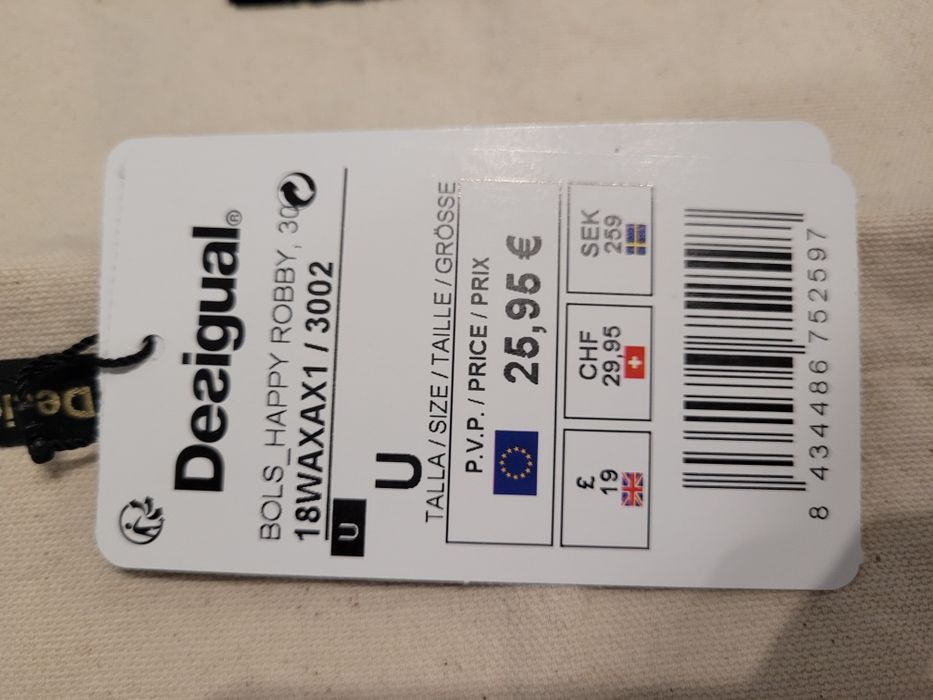 Torba Desigual duża na zakupy wyszywana Ursynów