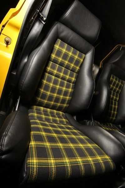 Tecido Tapeçeira Golf GTI MK1 Plaid Amarelo 150x100cm