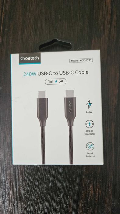 Кабель Type-C - Type-C, швидко зарядний Choetech