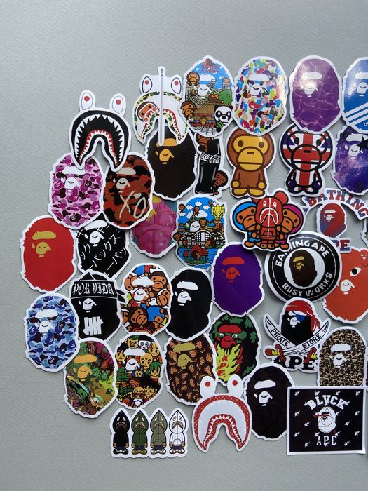 Стікери наклейки стикери Carhartt Bape Ape бейп на авто , ноутбук