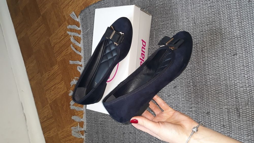 Deichmann Półbuty damskie baleriny granatowe rozmiar 38 Graceland