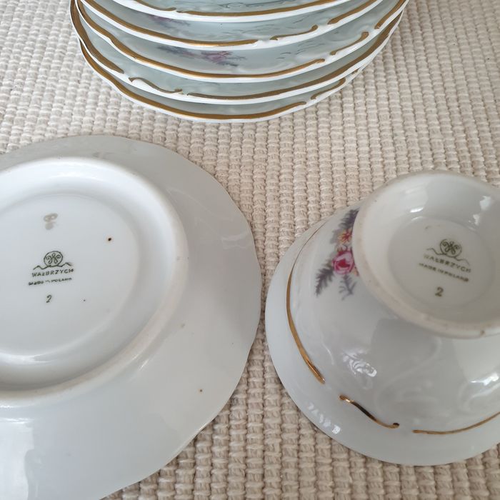 Stara porcelana Wałbrzych serwis do kawy