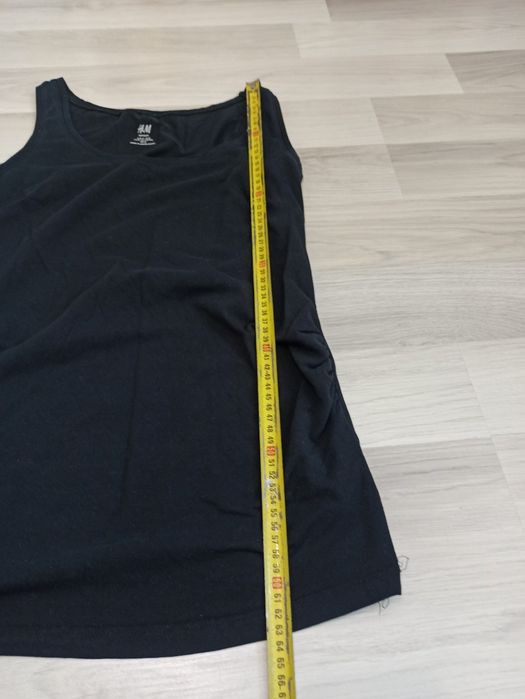 Top ciążowy na ramiączkach M 38 czarna H&m mama