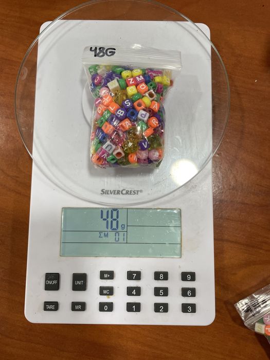 Saco De Missangas Letras Aleatórias