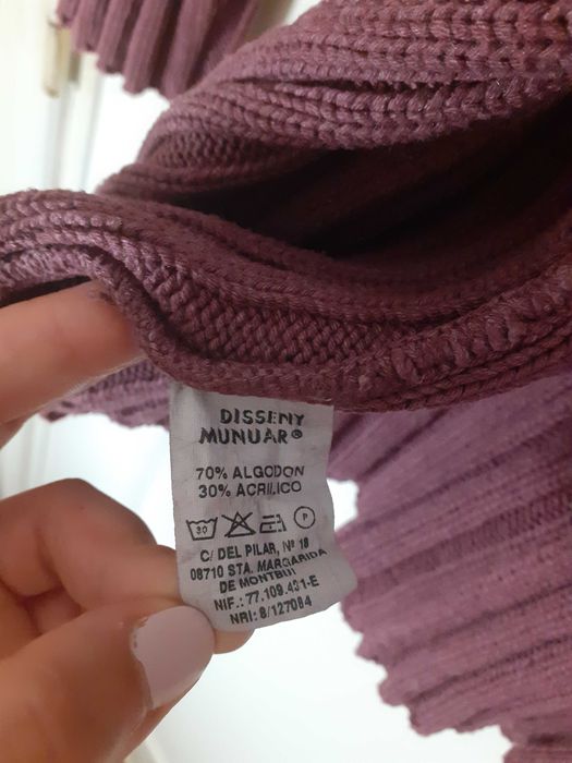 casaco - cor de vinho - malha - veste 38/42
