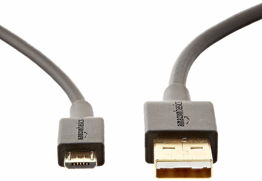 outlet kabel amazonbasic usb - microusb typ b 3 m czarny czarny