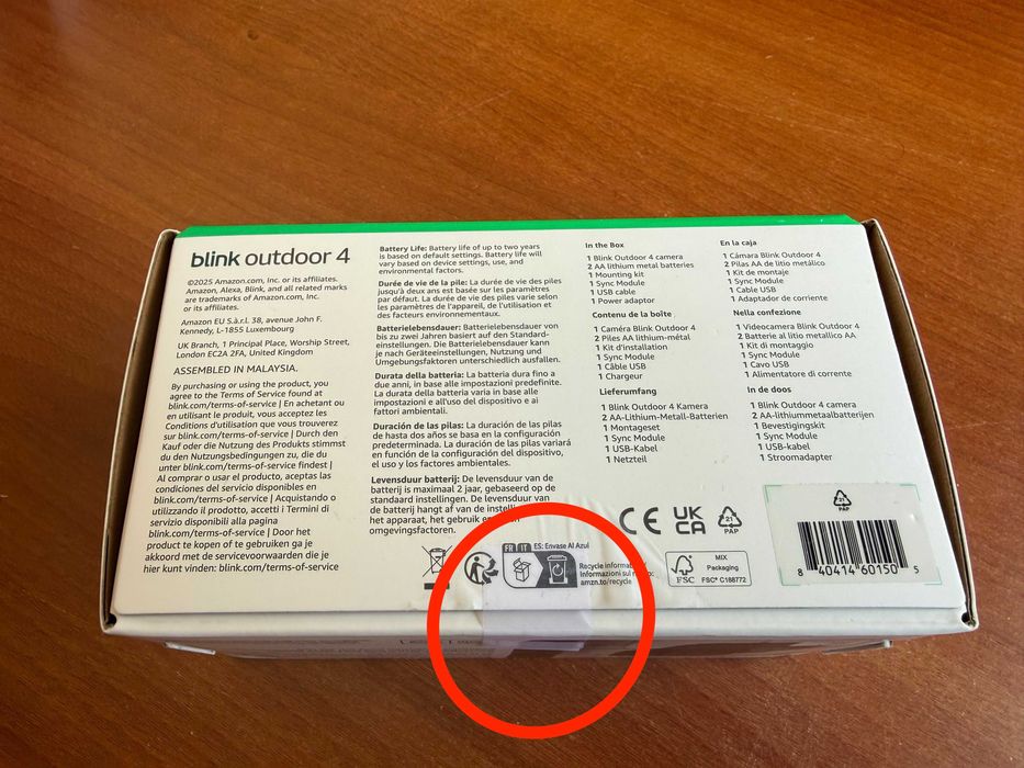 Blink Outdoor 4 + Sync Module Core497193103267604482