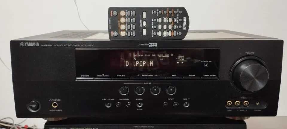 Sistema de som HI-FI yamaha modelo HTR-6230 com subwoofer + 5 colunas tudo da yamaha