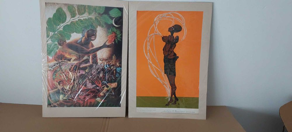 Serigrafias pintor angolano António Domingues