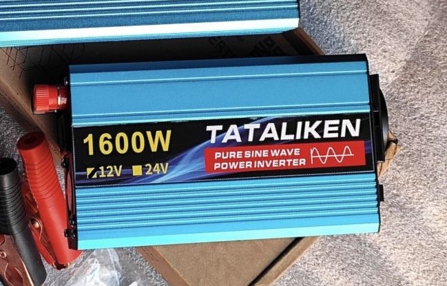 Інвертор Tataliken 1000W, 1600W  12-220v чистий (правильний) синус
