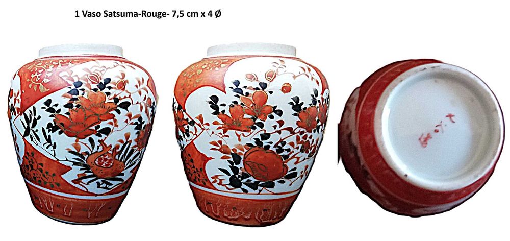 Vasos em Porcelana Satsuma – Japão - 1930's: