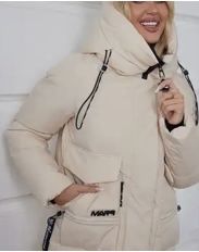 Подовжена  жіноча куртка пальто