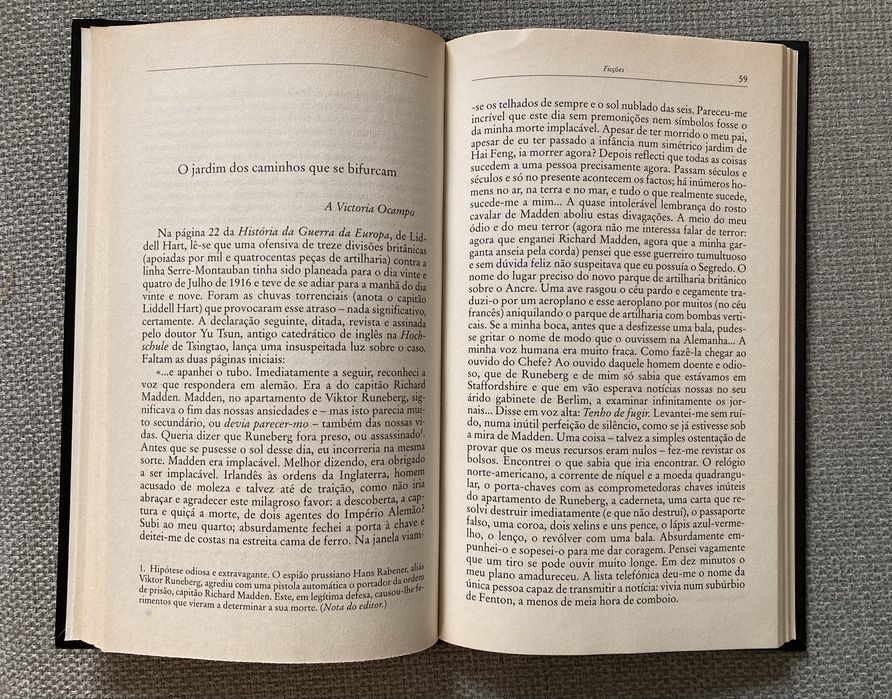 Livro "Ficções", de Jorge Luis Borges