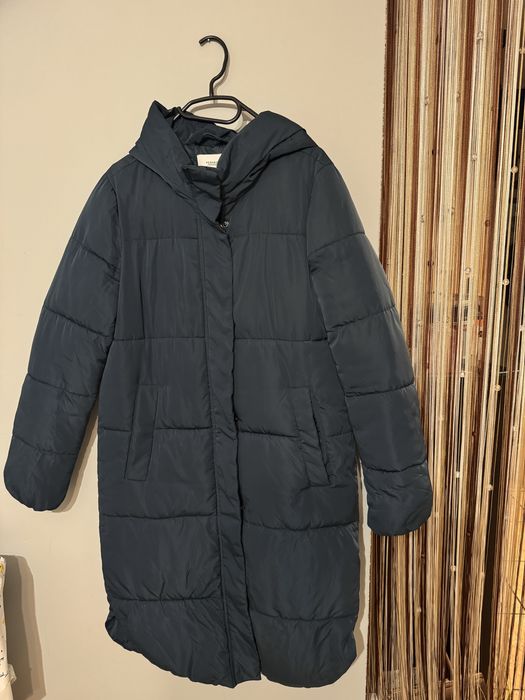 Pikowany płaszcz damski oversize rozmiar XS-S