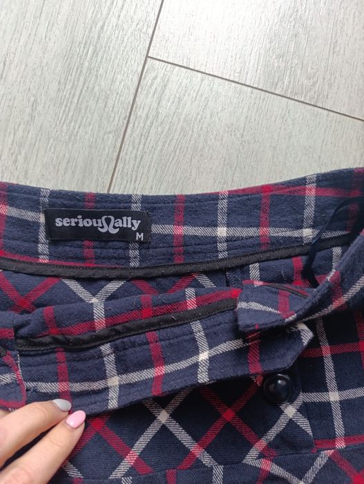 Spódnica w kratę do kolan serious sally m 38